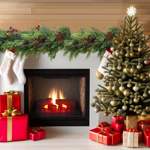 Vista 5 de ENVEN Guirnalda de Navidad de cedro sintético con bayas rojas y conos de pino, vegetación de invierno sintética completa para repisas navideñas