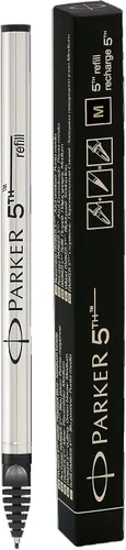 Vista 3 de Parker Quink cartucho de tinta de repuesto para plumas de tinta de 5ta generación, punta fina, color negro, (S0958790), Negro