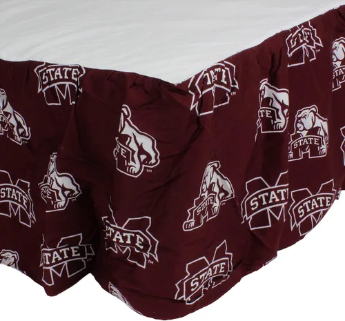 Vista 20 de College Covers Everything Comfy Nebraska Cornhuskers - Falda de cama con volantes, tamaño individual