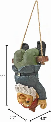 Vista 7 de Design Toscano Alfie el acróbata: Estatua de gnomo oscilante