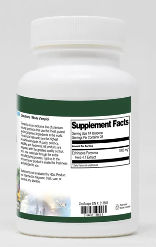 Vista 2 de Echinacea Purpurea Hierba 4:1 Extracto en polvo (1 oz, ZIN: 513864)