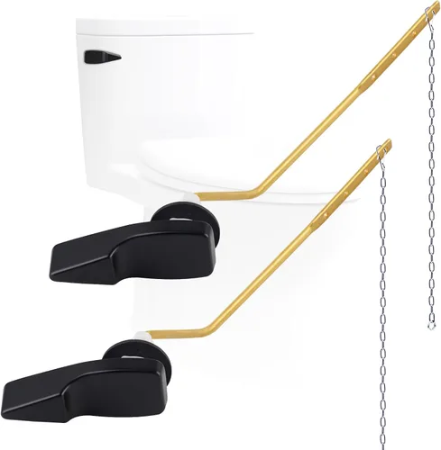 Vista 9 de Kit de repuesto de manija de inodoro de metal universal de montaje lateral compatible con American Standard/Mansfield/Gerber/TOTO/Kohler inodoro