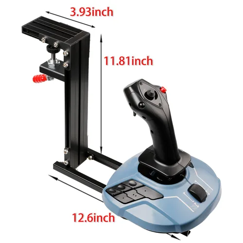 Vista 8 de Hikig The Desk Mount for The Flight Sim Game Joystick, Throttle and Hotas Systems. Fit Almost All of The Flight Sim Game Joystick Controllers