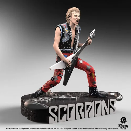 Vista 5 de Knucklebonz Rudolf Schenker (Scorpions) Estatua coleccionable de edición limitada - Icono del rock, con licencia oficial, incluye CoA