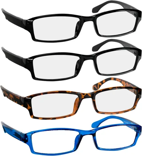Vista 19 de TruVision Readers Gafas de lectura, bisagras de resorte cómodas para hombres y mujeres, 9501HP
