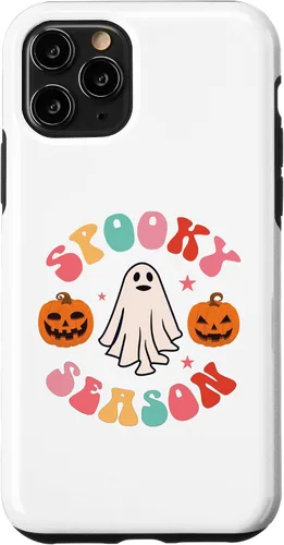 Vista 29 de Retro Halloween Cute Ghost Spooky Season Funny Case for iPhone 17