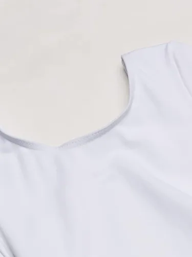 Vista 3 de Capezio Leotardo de manga corta para niñas
