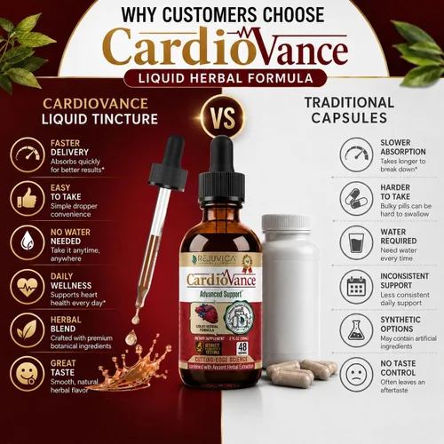 Vista 2 de Rejuvica Health CardioVance - Suplemento de apoyo cardíaco - Entrega líquida para una mejor absorción - Espino, hibisco, arjuna, hoja de olivo