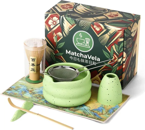 Vista 9 de Juego de batidor Matcha - 5 piezas Kit de té japonés