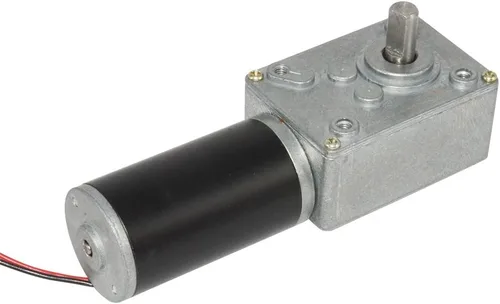 Vista 4 de Pequeño motor de engranaje helicoidal reversible de 35 RPM DC de alto par de 12 voltios para reemplazo de impulsión de barbacoa