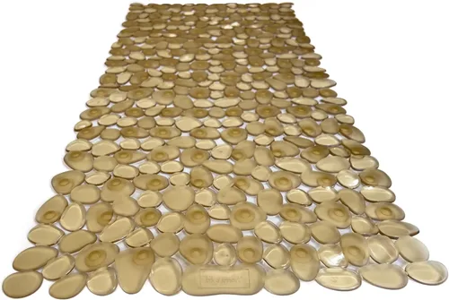 Vista 49 de Alfombra antideslizante para bañera y ducha "Pebbles" de 27 x 14 pulgadas, ovalada, no tóxica, segura, limpia, lavable a máquina, agarre y drenaje