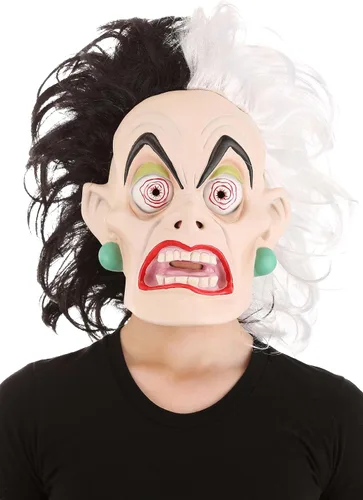 Vista 7 de Disney 101 Dálmatas Cruella De Vil - Máscara de látex para adultos y adolescentes