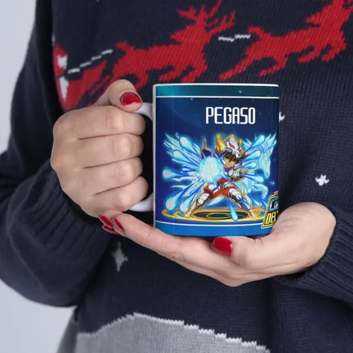 Vista 4 de Pegaso, Los Caballeros Del Zodiaco, Taza Cerámica 11 Oz