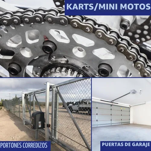 Vista 6 de Donghua® #35 Go Kart Cadena de 3 pies con un eslabón conector o maestro, de alta calidad.