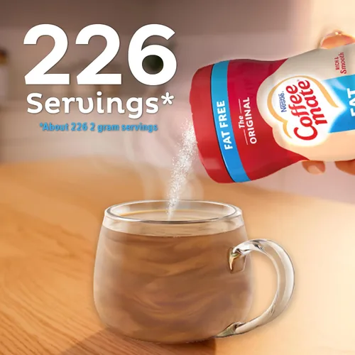 Vista 6 de Coffee mate Crema de café en polvo sin grasa original, 1 paquete de 16 onzas