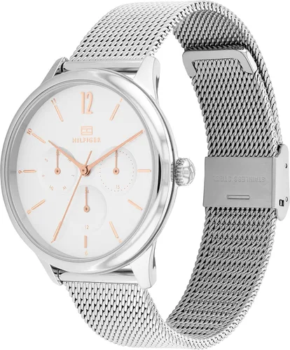 Vista 2 de Tommy Hilfiger Reloj de cuarzo para mujer con correa de acero inoxidable plateado 18 Modelo 1782456 Plateado Reloj de cuarzo