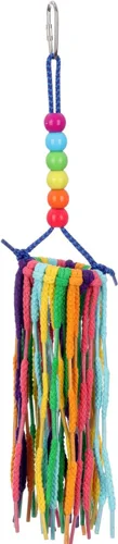 Vista 2 de Super Bird Creations SB1202 - Juguete para pájaros pequeños de arco iris, satisface los instintos de masticación y acicalamiento de loros, conures