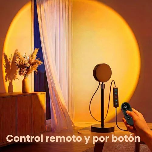 Vista 3 de Proyector de lámpara de puesta de sol Led luz con control remoto/aplicación