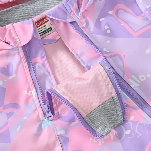 Vista 6 de Toddlers's Fashion Hoodies & Sweatshirts Zipper Hooded Boys Girls Coat Jackets Long Sleeves Windbreaker Outwear