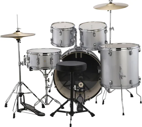 Vista 3 de Ludwig Accent Series Drive Drum Set (lámina plateada)