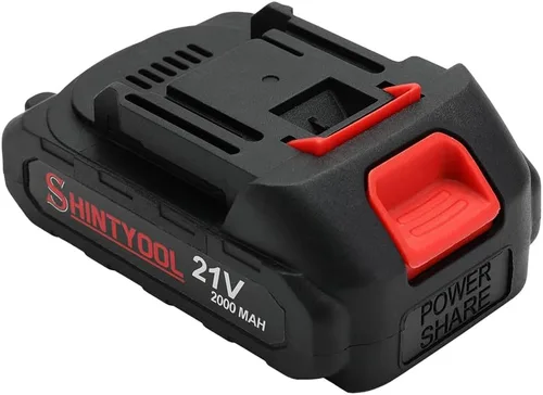 Vista 8 de Batería de litio de 21V - Batería de 2.0 Ah con adaptador de cargador, indicador LED, compatible con soplador de hojas y cultivador inalámbrico