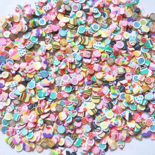 Vista 11 de 1.41 oz Mini Animales Fimo Rebanadas de Polímero Adultos Uñas Rebanadas de Arte Suministros de Diseño DIY Artesanía (Animales)