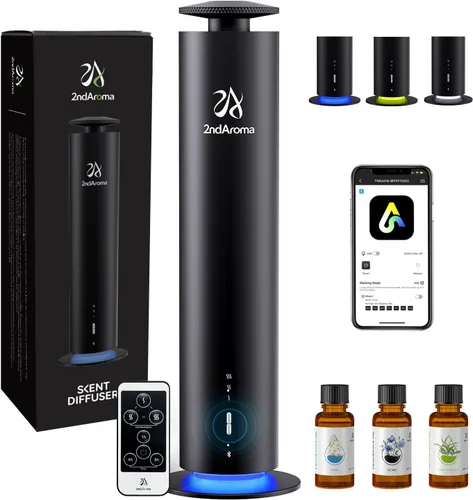 Vista 9 de Kit de iniciación de difusor de aroma sin agua, difusores para oficina en casa, hotel, cobertura de 1000 pies cuadrados, difusor de aceite esencial