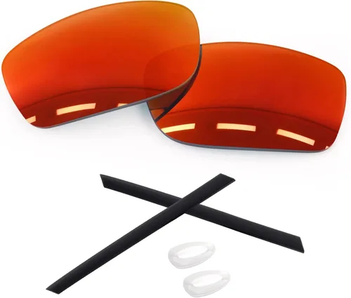 Vista 9 de 1.6MM Polarized Replacement Lenses & Rubber Kits for Oakley Gauge 8 Family Sunglasses Iridium negro - Policarbonato polarizado