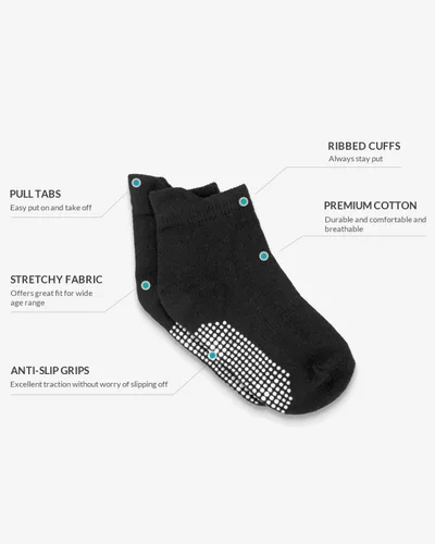 Vista 4 de Infinno Baby Non Slip Ankle Socks 9 Pairs - Toddler Socks with Grips for Kids, Infants Boys and Girls 6-24 Months, 1T-7T