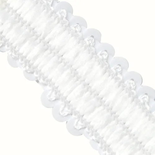 Vista 3 de Mandala Crafts - Cinta de lentejuelas elásticas iridiscentes AB de 1 pulgada para coser 10 Yards, Metallic Color, Washable, Stretchy Band, for