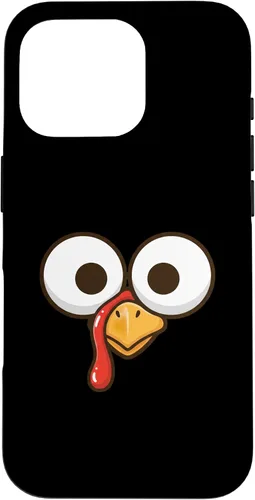 Vista 20 de Funny Cartoon Turkey Face, Big Eyes Thanksgiving Turkey Day Case for iPhone 16