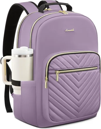 Vista 7 de LOVEVOOK Laptop Backpack for Women,Quilted Work Travel College Laptop Bag