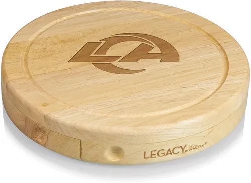 Vista 12 de Picnic TIME NFL Brie Cheese Board and Knife Set - Charcuterie Board Set - Wood Cutting Board