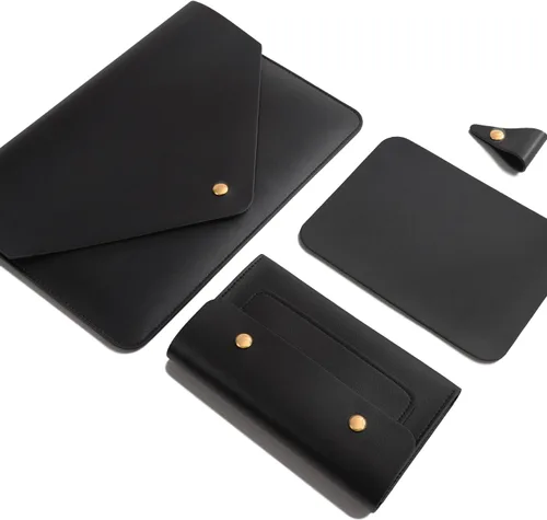 Vista 9 de Funda para portátil Benfan de 13 pulgadas, compatible con el nuevo MacBook Air 13 de 2024, nuevo MacBook Pro 13, Dell XPS 13 con bolsa pequeña Beige