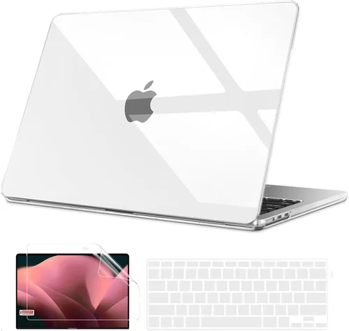 Vista 9 de B BELK Funda compatible con MacBook Air de 13 pulgadas modelo A1466 A1369 versión 2010-2017, carcasa rígida de plástico mate para laptop + cubierta
