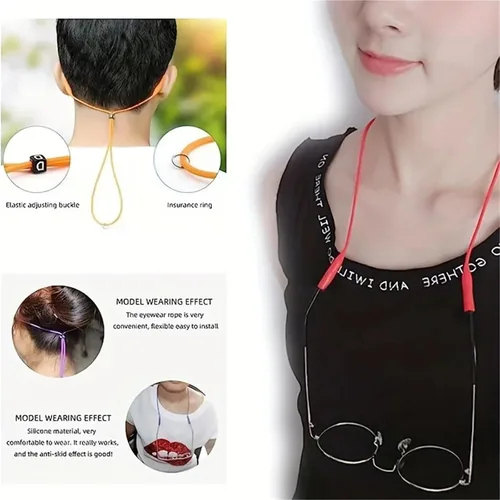 Vista 5 de Correa de gafas 30pcs Retenedor de gafas deportivas para hombres y mujeres