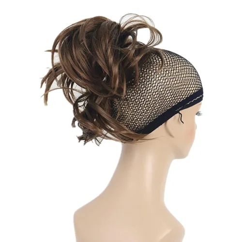 Vista 2 de Aimole Synthetic Ponytail Clip-on Straight Wig Short Extensions hair Hairpiece (#12)