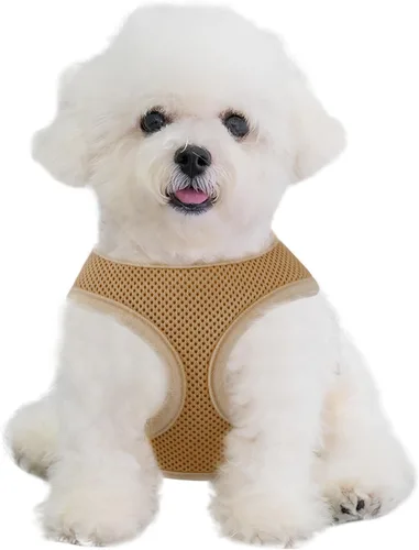 Vista 21 de MoNiBloom Arnés para perro de tamaño pequeño, chaleco acolchado suave para cachorros para caminar, correr, entrenar - negro, XS