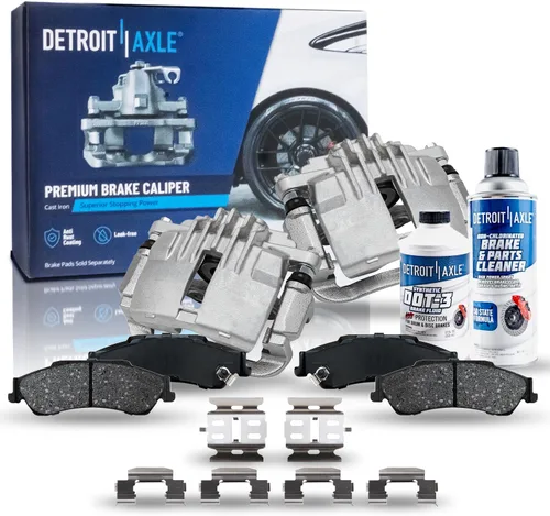 Vista 35 de Detroit Axle - Kit de freno trasero para Toyota Camry 2012-2017, Avalon Lexus ES300h ES350 2013-2018, repuesto de pastillas de freno de cerámica