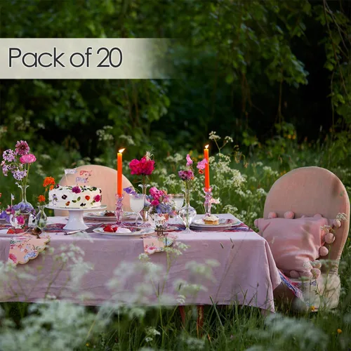 Vista 10 de Talking Tables 20 servilletas florales rosas bonitas para una fiesta de té de tarde temática vintage, vajilla verdaderamente deliciosa