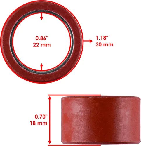 Vista 2 de Caltric 8 rodillos móviles compatibles con Arctic Cat Prowler HDX 700 2011 2012 2013 2014 2015