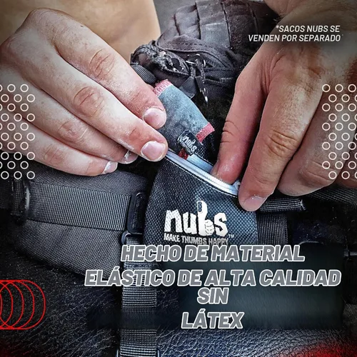 Vista 4 de JerkFit Nubs - Protector de pulgares para agarre de gancho, sin látex, reutilizable, lavable, para evitar callos, ampollas y lágrimas, para Negro