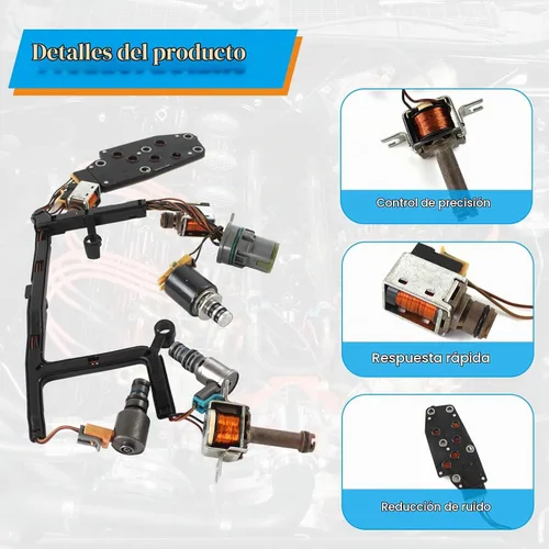 Vista 4 de Kit de solenoide maestro de transmisión 4L60E EPC Shift TCC 3-2 PWM con arnés compatible con GM Chevrolet 2003-2005 remanufacturado