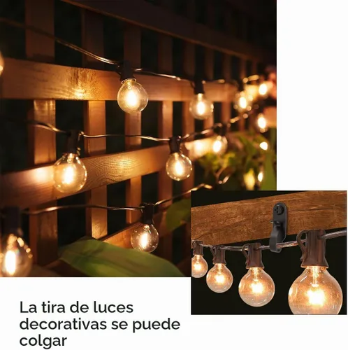 Vista 2 de Ganchos para colgar luces, ganchos de tornillo para luces colgantes, clips LED, acero inoxidable, negro, paquete de 20