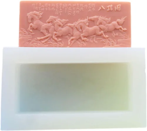 Vista 12 de Molde de jabón de silicona para velas artesanal, hecho a mano, chocolate, caramelo, pastel, molde de cerdo (11505)