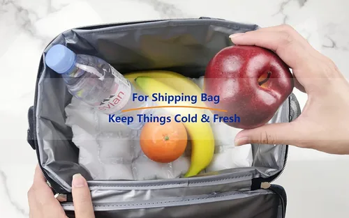 Vista 6 de Hojas de hielo reutilizables para enfriadores – Hojas de hielo flexibles para enfriar – Bolsas de almuerzo para congeladores – Hojas de cubo