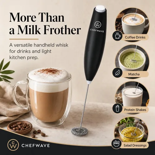 Vista 4 de ChefWave Espumador de leche portátil (negro)
