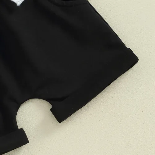 Vista 28 de Conjunto de camiseta de manga corta para bebé niño y niña, camiseta de manga corta, pantalones cortos casuales, ropa para recién nacidos, 6, 12, 18