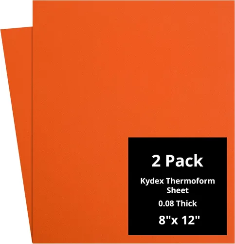 Vista 87 de Kydex Sheets - Solid Color DIY Kit for Crafting Holsters, Sheaths, and Mag Pouches - (8x8, 8x12, 12x12), Premium Thermoform Sheets - Thick, Durable