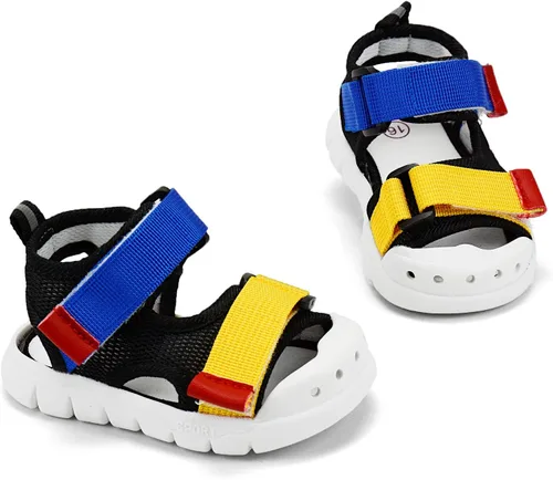 Vista 35 de OAISNIT Sandalias deportivas para bebés, niños y niñas, ligeras, antideslizantes, suela de goma, zapatos de agua acuática para playa, zapatos